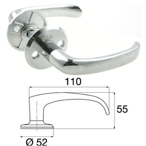 RUKO GREB 640 Blank krom 